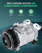 A/C Compressor for Dodge Challenger Charger Chrysler 300 5.7L (2015–2021)