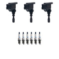 Set of 3 Ignition Coils & 6 Denso Platinum Spark Plugs for Sorento (2003–2009)