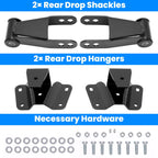 4" Drop Kit Rear Leveling Shackles for Ford F150 F100 (1973–1996)
