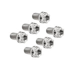 6pcs M6x15mm Titanium Torx Head Flange Screws for Motor Bike/Bicycle