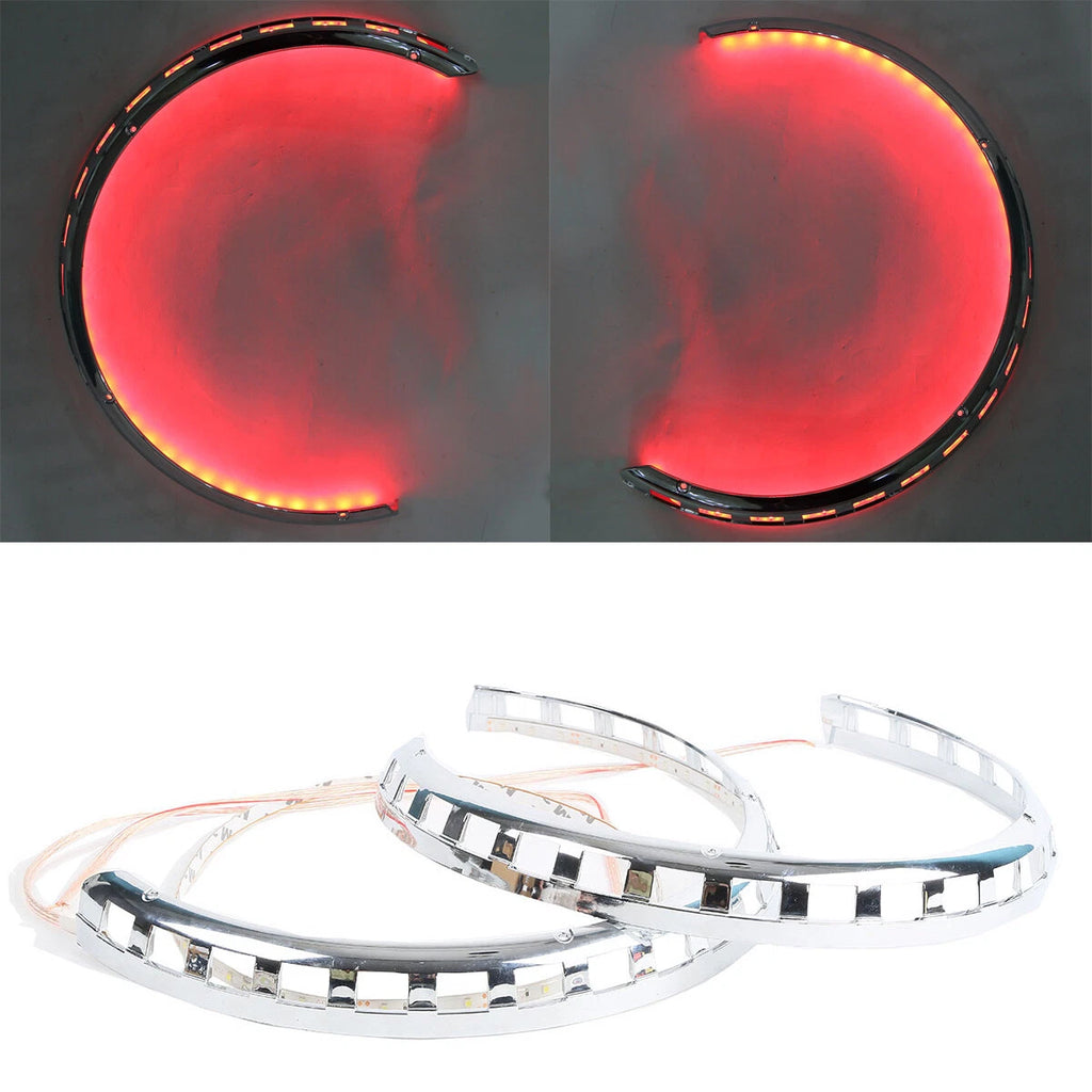 Brake Rotor Covers Ring of Fire Red for Honda Goldwing 1800 (2001–2017)