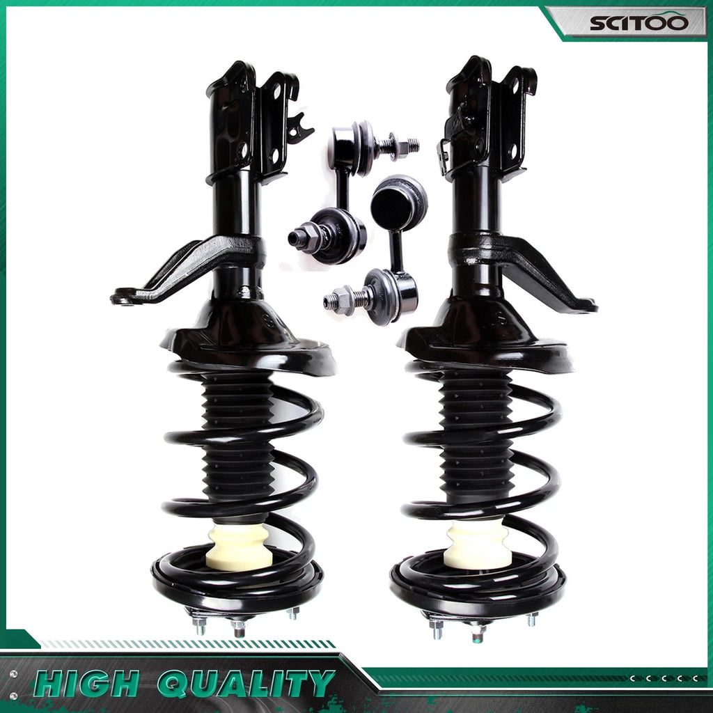 Front Strut w/ Coil Spring & Sway Bar End Links for Honda CR-V (2002–2006)