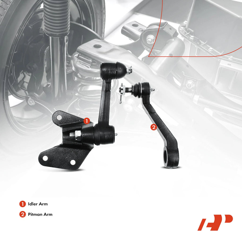2x Steering Idler & Pitman Arm Kit for Toyota 4Runner (1986–1991)
