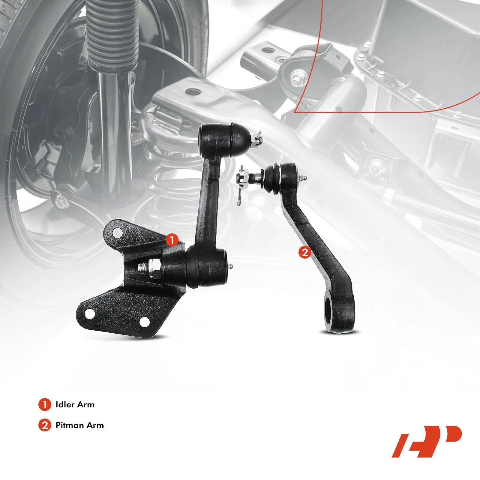2x Steering Idler & Pitman Arm Kit for Toyota 4Runner (1986–1991)