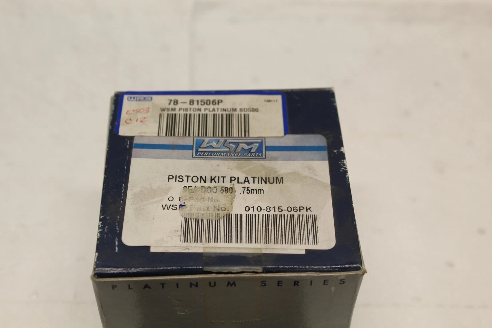 Piston Kit for Sea-Doo 580 Platinum PWC (010-815-06PK, 290996305, .75mm)