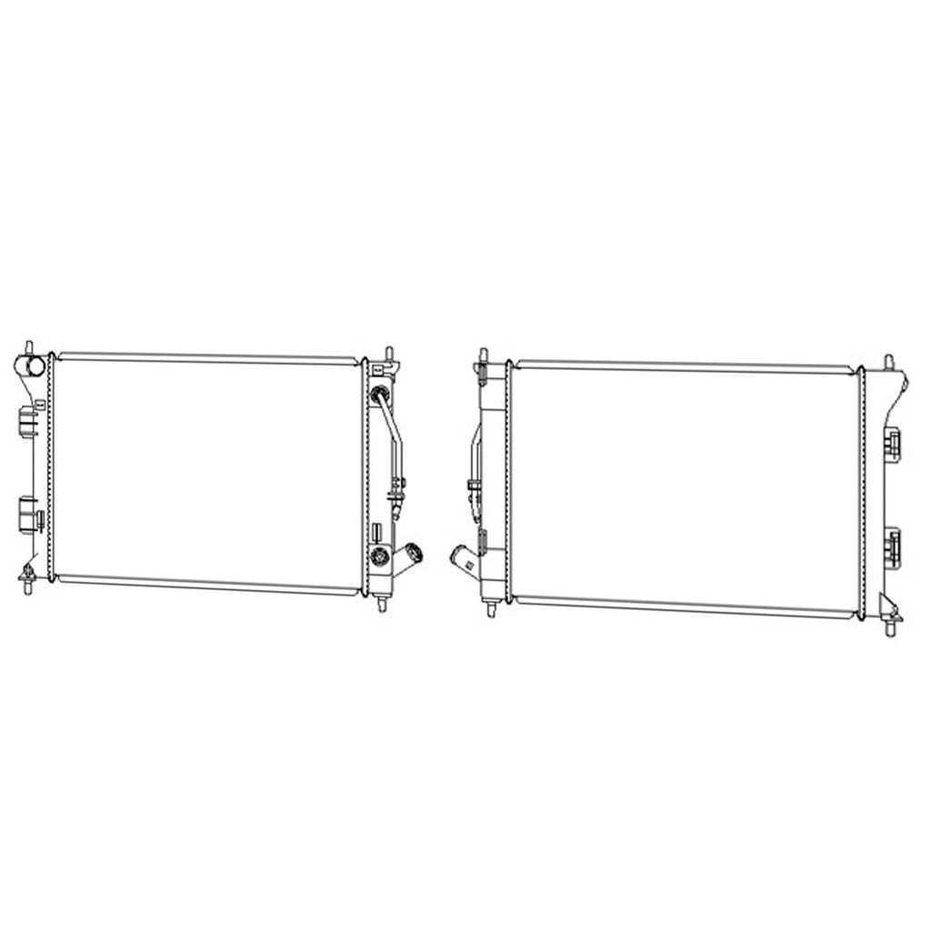 Replacement Plastic Aluminum Radiator for Ford Ranger PX (2011–2018)