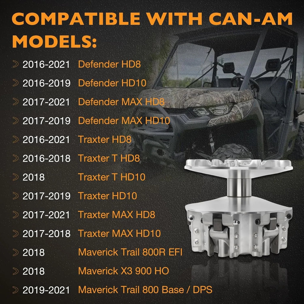 Primary Drive Clutch 420280595 w/ Puller for Can-Am Defender Traxter Maverick (2016–2023)