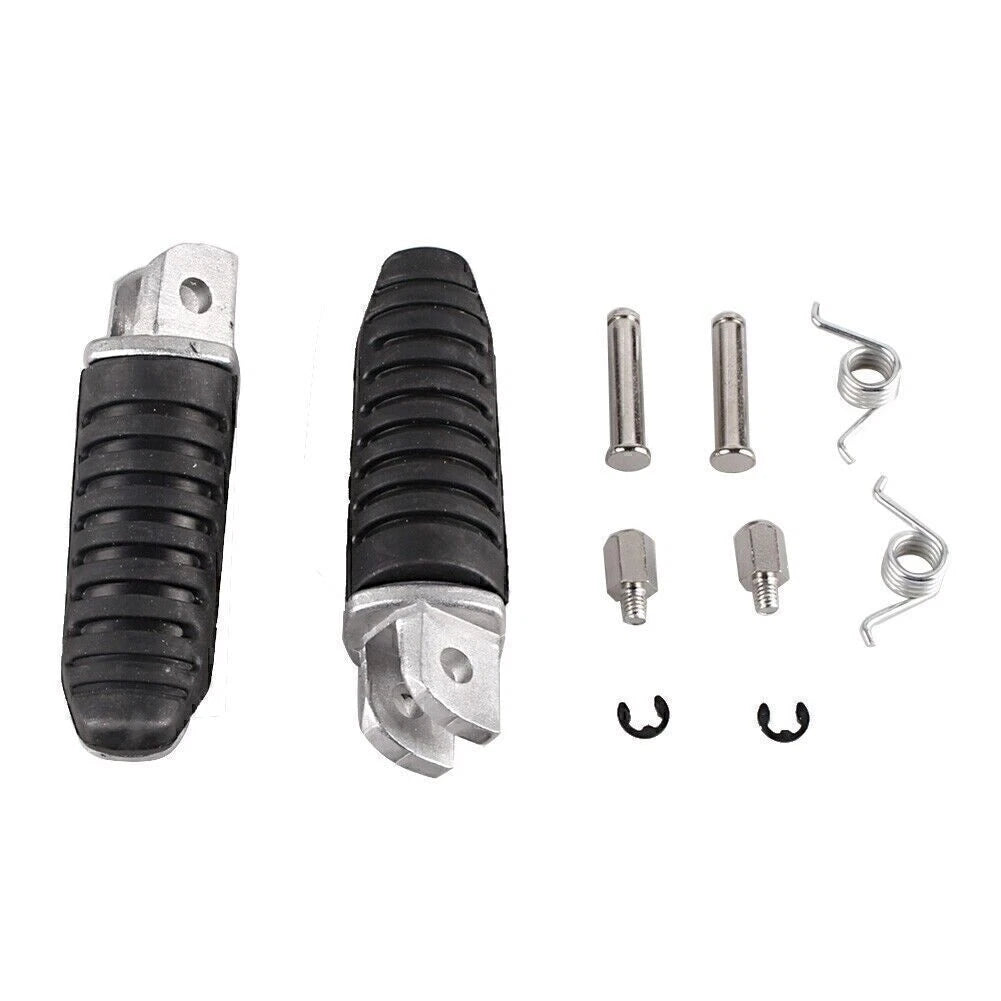 Set of 2 Black Rider Front Foot Pegs for Suzuki Hayabusa GSX1300R (1999–2012)