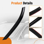 Set of 4 Rain Guard Window Visors for Toyota Sienna (2004–2010) Black