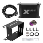 Universal 30 Row Transmission Oil Cooler for 10AN Aluminum (w/ Thermostatic Adapter) (2004–2024)
