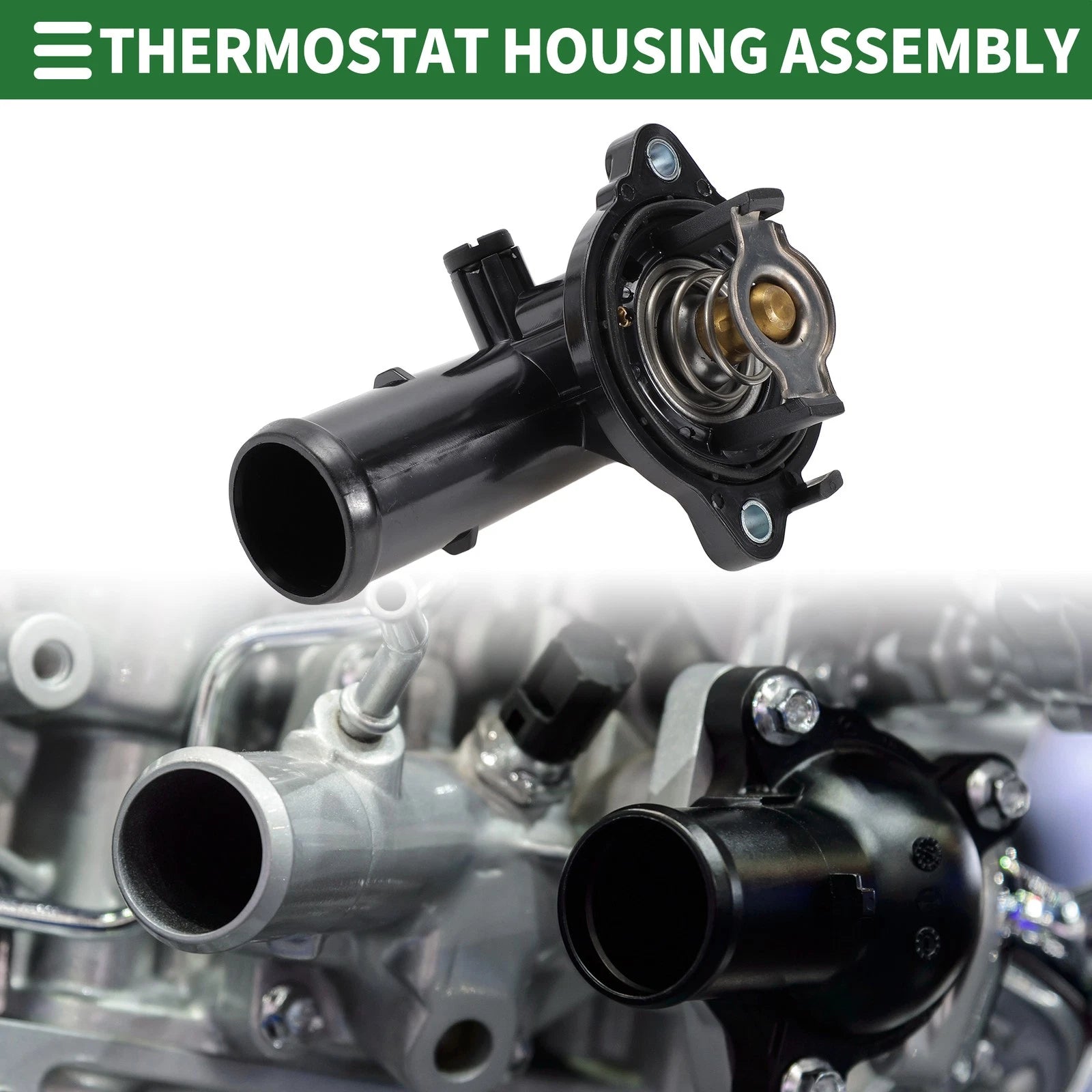 Engine Coolant Thermostat Housing Assembly for Dodge Durango (2011–2015) No. 5184651AF