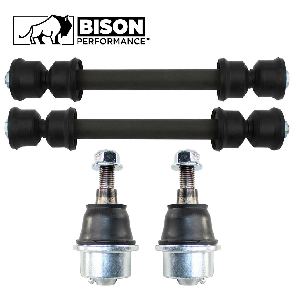 Set of 4 Front Sway Bar Links & Lower Ball Joints for Chevy GMC