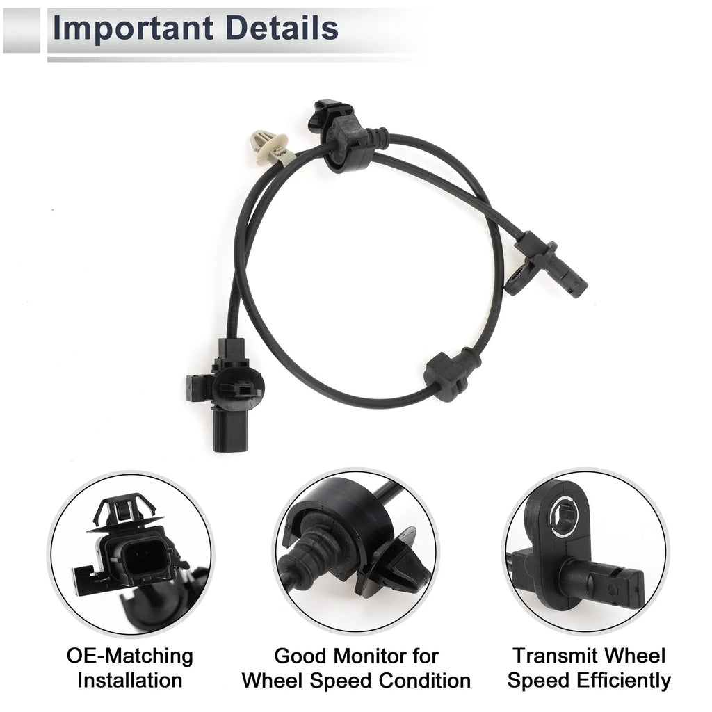 ABS Wheel Speed Sensor No. 57470SZTG01 for Honda CR-Z (2011–2016) Rear Right