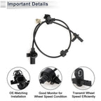 ABS Wheel Speed Sensor No. 57470SZTG01 for Honda CR-Z (2011–2016) Rear Right