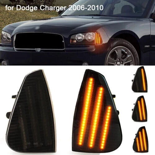 Dynamic Full LED Side Marker Signal Corner Light for Dodge Charger (2006–2010)