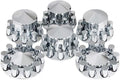 Axle Hub Cover Kit Chrome Pointed Axle Covers for Jeep Wrangler (1997–2018)