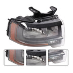 Halogen Headlights Pair for Ford Expedition (2015–2017) Black Reflector