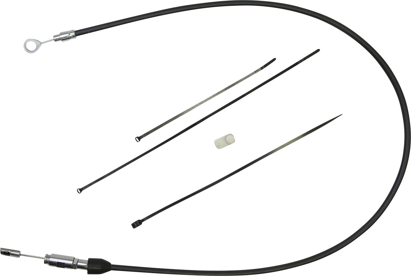 Quick Connect Clutch Cable for Drag Specialties (52", Black/Chrome)