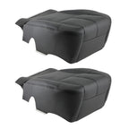 Bottom Leather Seat Cover Pair for GMC Yukon XL (2007–2012) Black