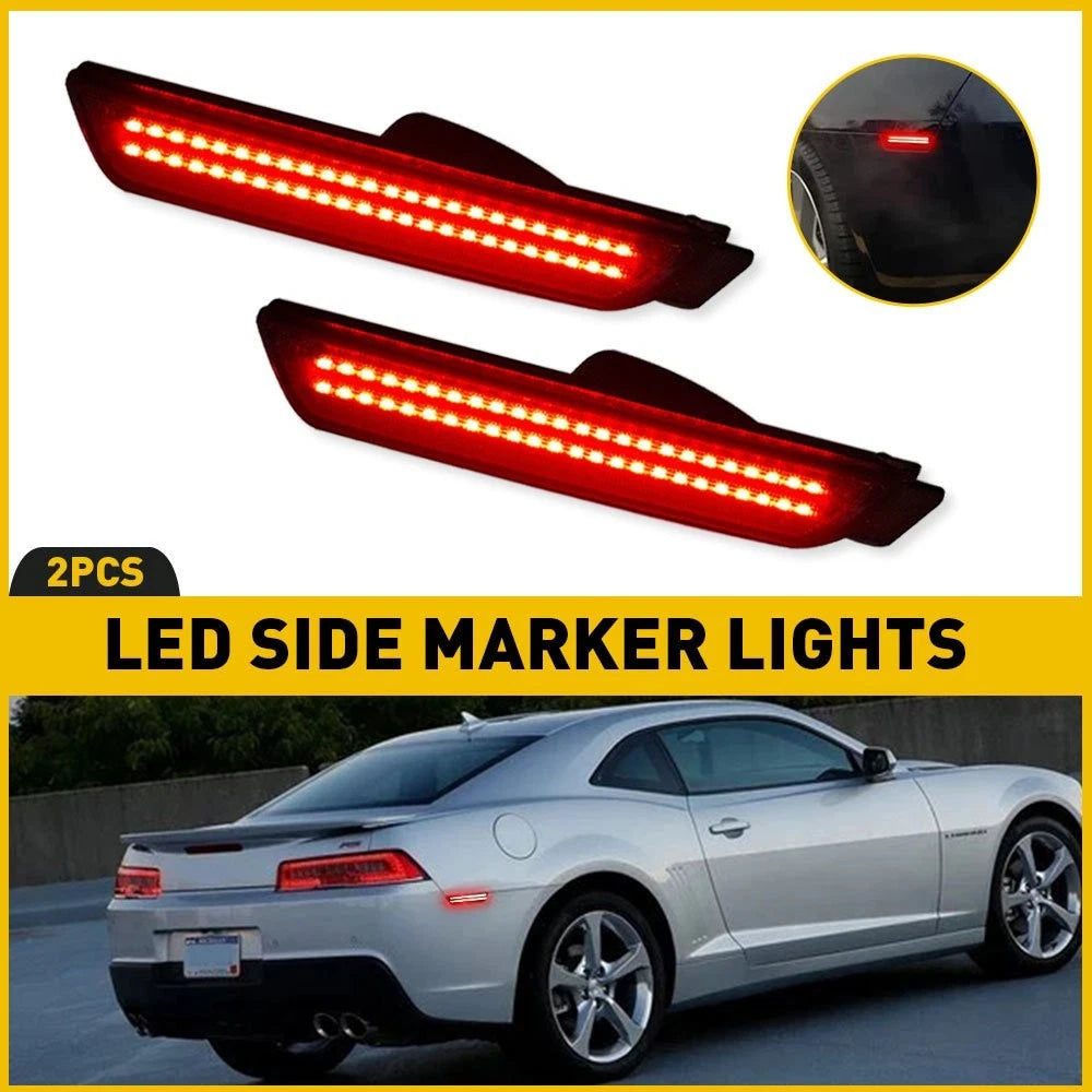 Smoked LED Side Marker Lights for Chevrolet Camaro (2010–2015) 92246253 92246252