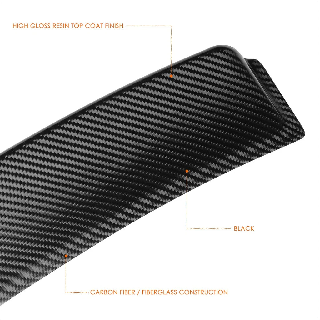 Carbon Fiber Rear Trunk Lid Spoiler for Mercedes-Benz C Class (2008–2014)