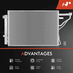 A/C condenser with receiver drier & bracket for Kia Forte Koup (2010-2013)