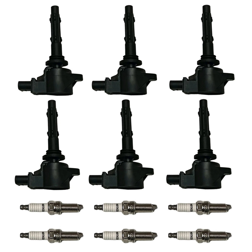 6X Ignition Coils and Spark Plugs for Mercedes-Benz C250 GL450 ML350 (2012–2015)