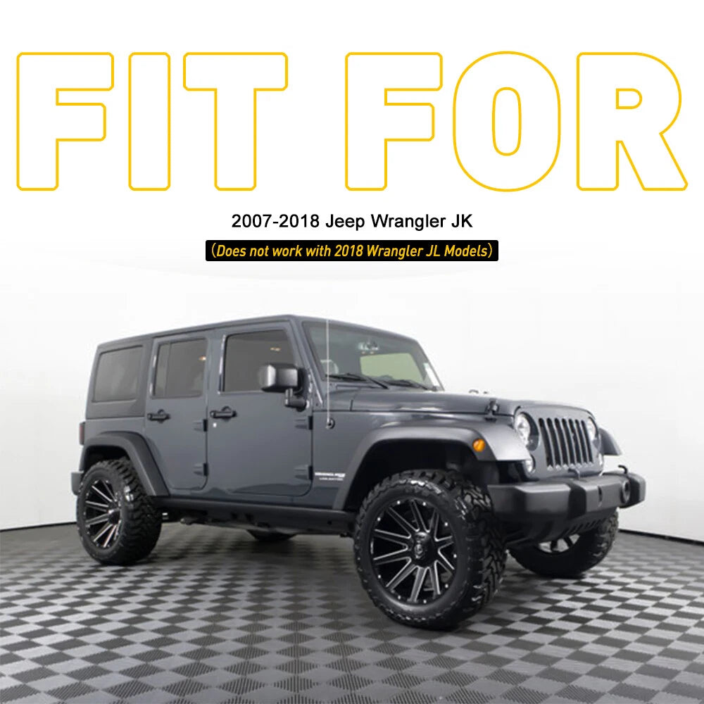 Water Rain Diverter Guard for Jeep Wrangler JKU (2007–2018)