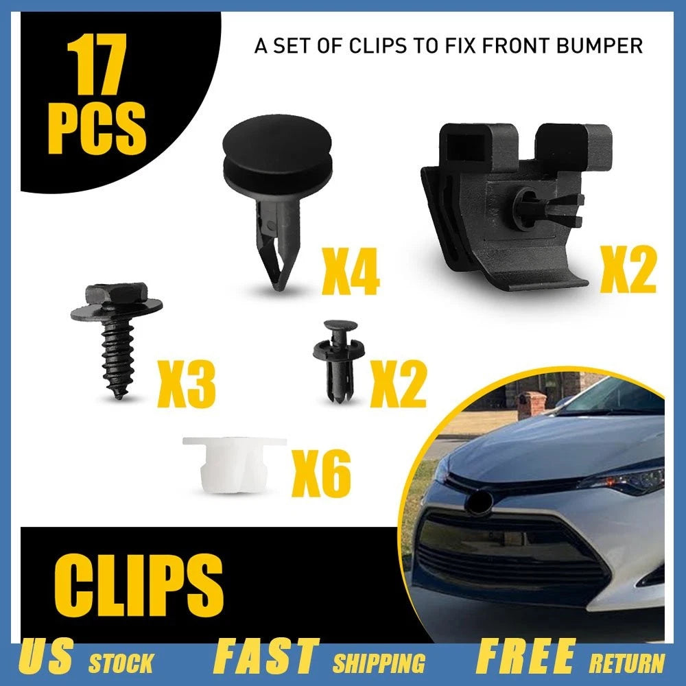 Clips for Toyota Corolla (2009–2019) Front Bumper Repair