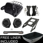 Trunk Mount Rack Light Speakers Pad for Harley Touring Road Glide (2014–2023)