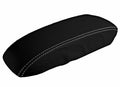 Leather Console Lid Armrest Cover for Honda Accord (1998–2002) White Stitch
