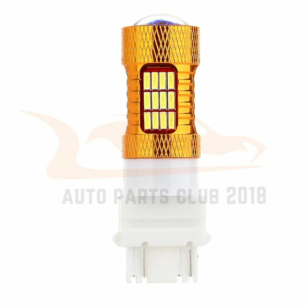 2X 3157 LED 54 SMD 6000K Turn Signal Bulb for Automotive