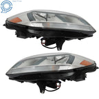 Set of 2 Headlight Lenses for Chevrolet Malibu (2013-2016)