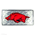 University of Arkansas Razorbacks Diamond Plate License Plate Tag