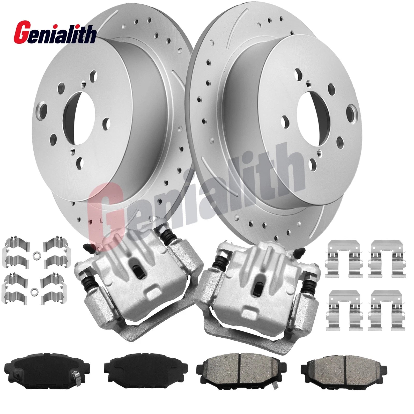 Rear Disc Brake Rotor & Pads + Brake Caliper for Subaru Forester (2014–2018)