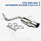 4" Exhaust Catback System Kit for Eclipse 2.4L (2006–2009) 4G69 Muffler Burnt Tip
