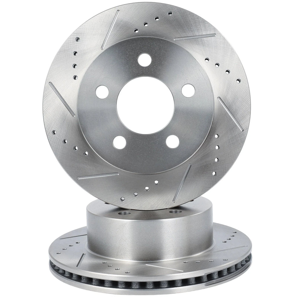 Front Drilled Slotted Brake Rotors for Jeep Wrangler (2000–2006)