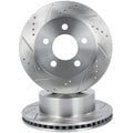 Front Drilled Slotted Brake Rotors for Jeep Wrangler (2000–2006)