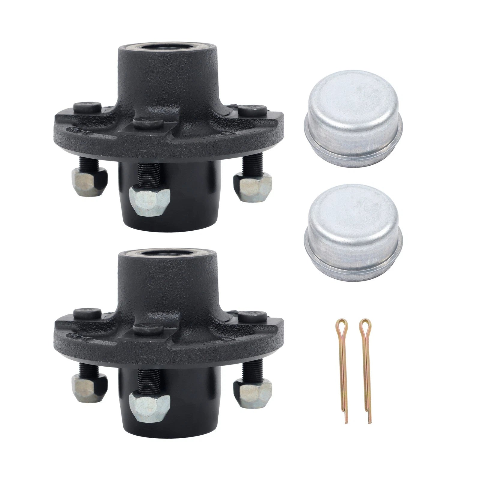 Set of 4 Trailer Hub Kits for 4 Bolt on 4 Inch Circle