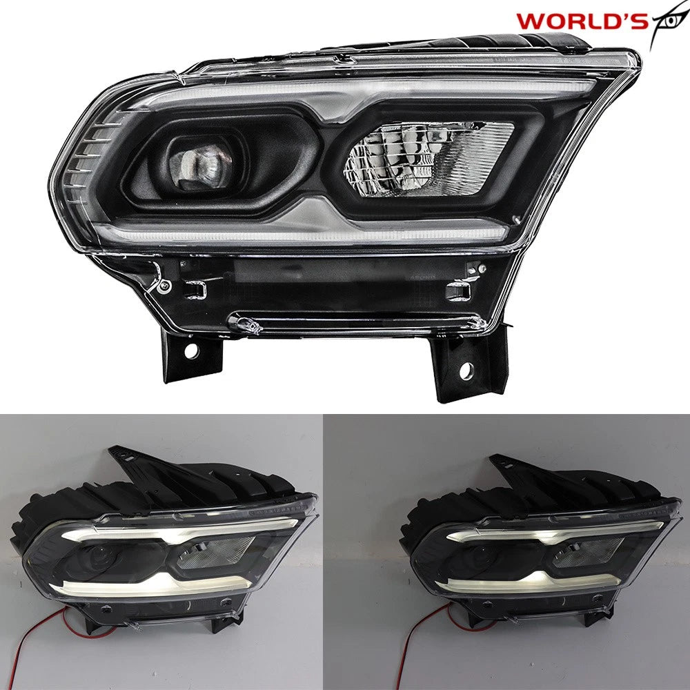 Full LED Headlight for Dodge Durango (2021–2023) Passenger Side Black