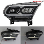 Full LED Headlight for Dodge Durango (2021–2023) Passenger Side Black