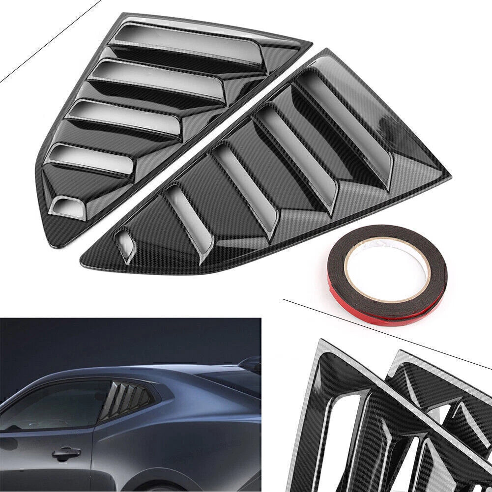 Carbon Fiber Side Vent Window Scoop Louver Cover for Chevy Camaro (2016–2018)