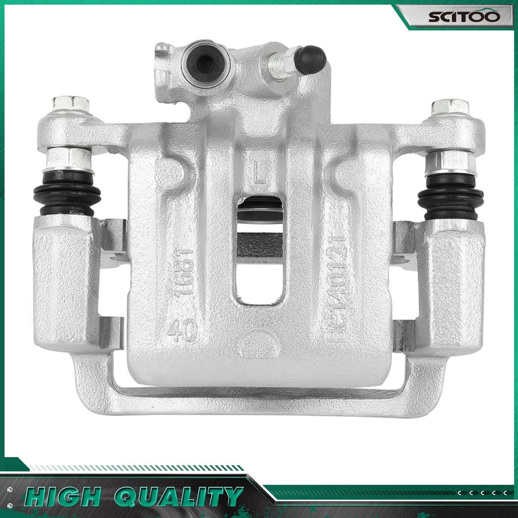 Rear Left Disc Brake Caliper Rotor Ceramic Pad for Chevy Equinox (2010–2017)