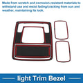 Front Row Rear Row Light Trim Bezel for Honda Stepwgn (2023) Black