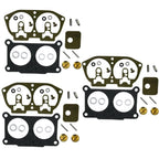 3pcs Carburetor Repair Kit for Yamaha Outboard 115-215 HP (1986–1995) 6E5-W0093-06-00