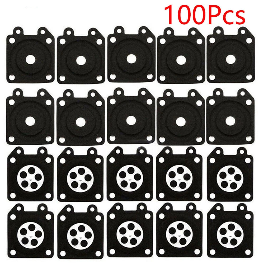 100Pcs Carburetor Diaphragm Gasket for Walbro (95-526, 95-526-9, 95-526-9-8)