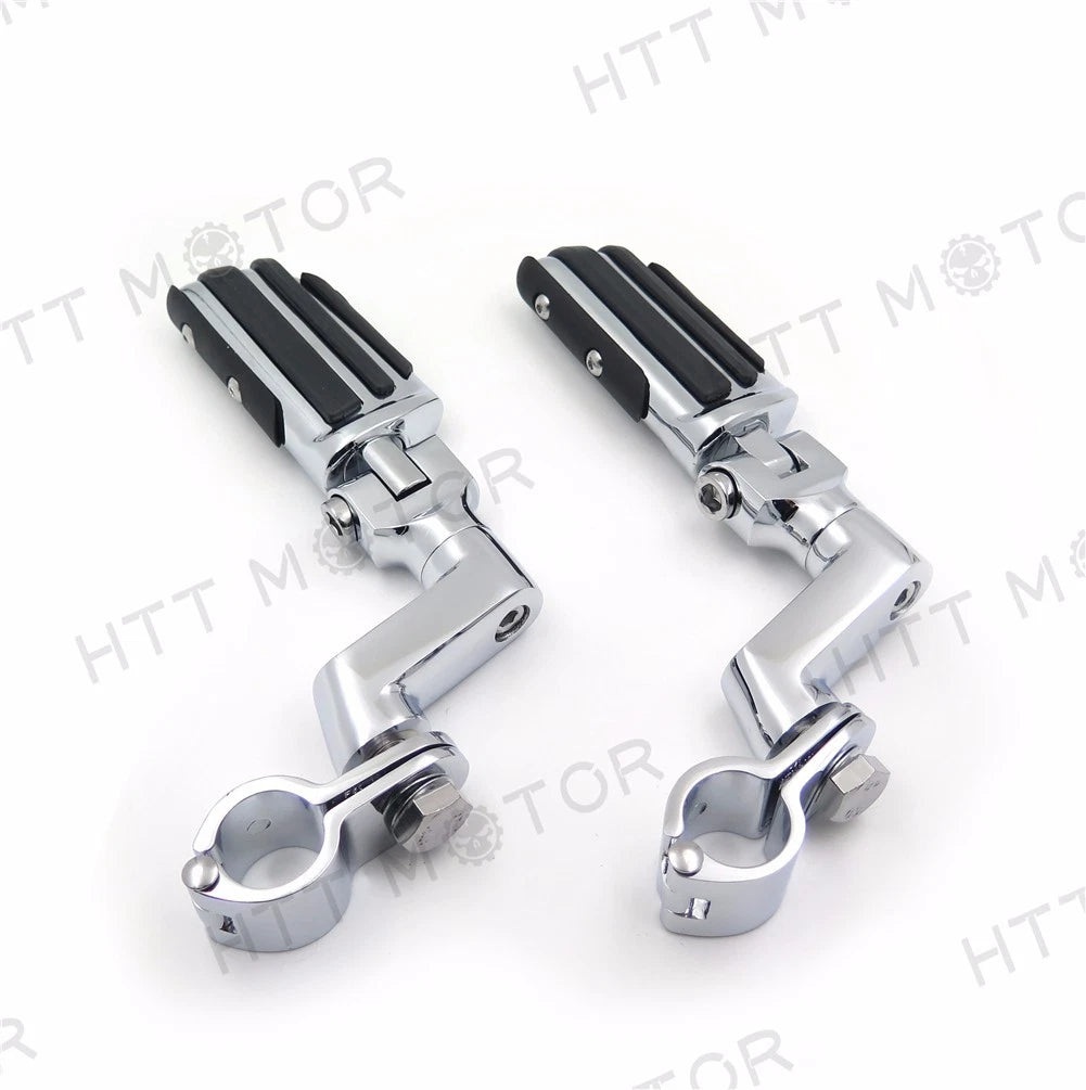 Flame Foot Peg Clamps 1" for Harley Sportster 883 1340 XL1200 (1986–2023)