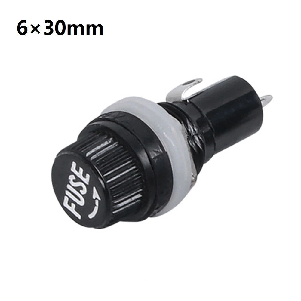 Fuse Holder for Glass Fuses 5x20mm or 6x30mm (10A 250V)