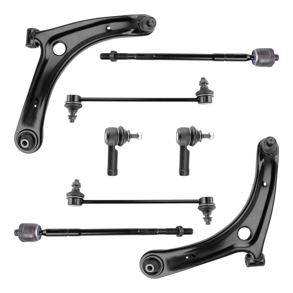 8x Front Control Arm Ball Joint and Tie Rod Kit for 2007–2013 Lancer Outlander