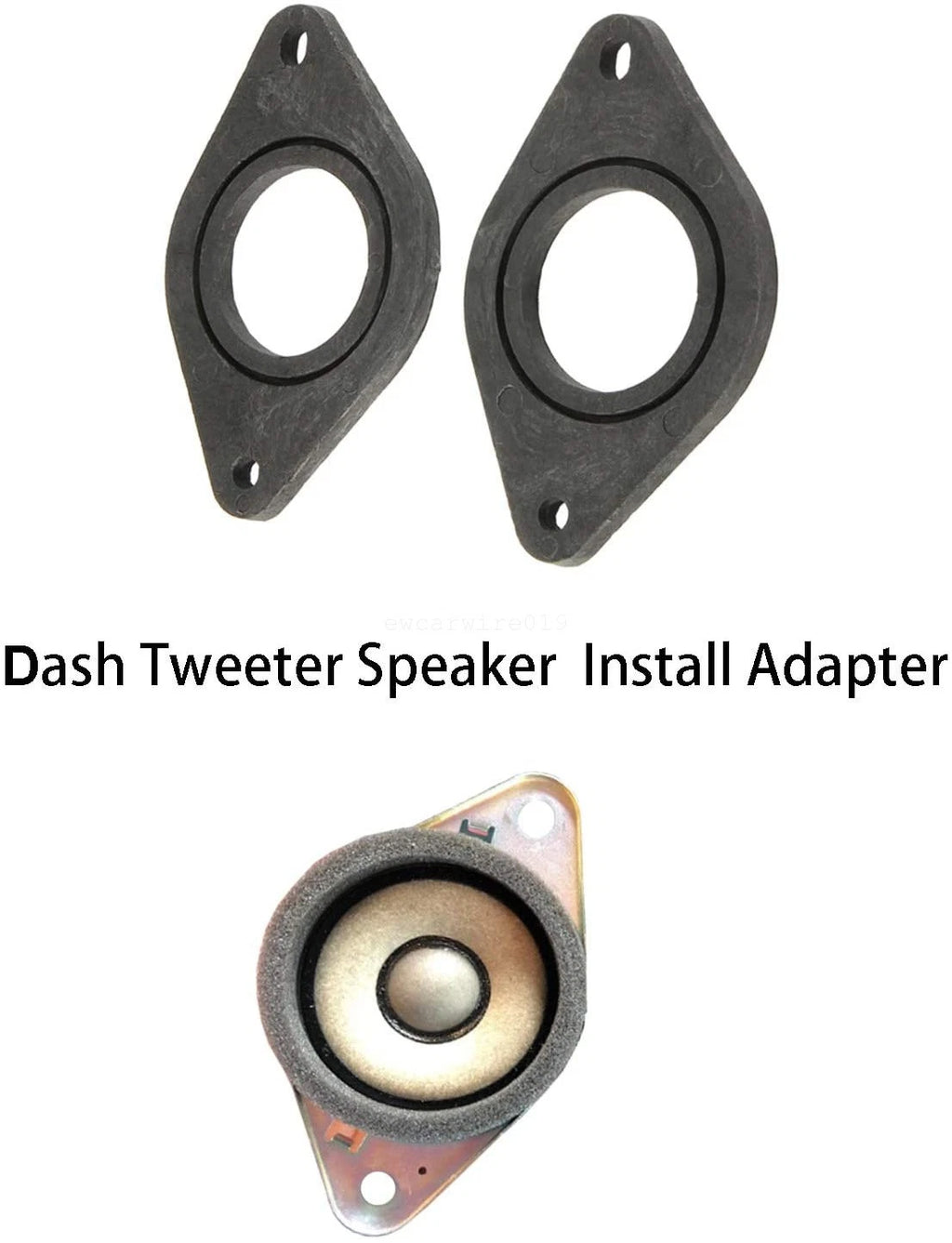 Front Dash Tweeter Speaker Adapter 1.5" Spacer Rings for Toyota Tacoma (2005–2023)